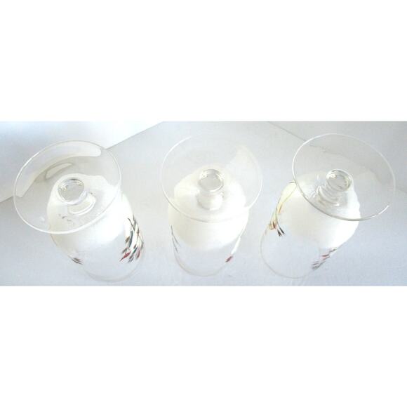 Twilight Snowman Frosted Iced Tea Glasses Footed Set Of 3 - Picture 6 of 7